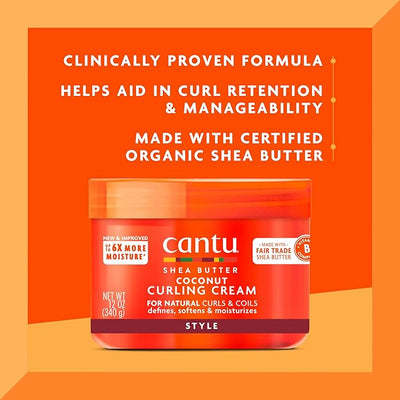 Cantu Shea butter Natural Coconut Curl Cream 12oz - MeStore - Cantu