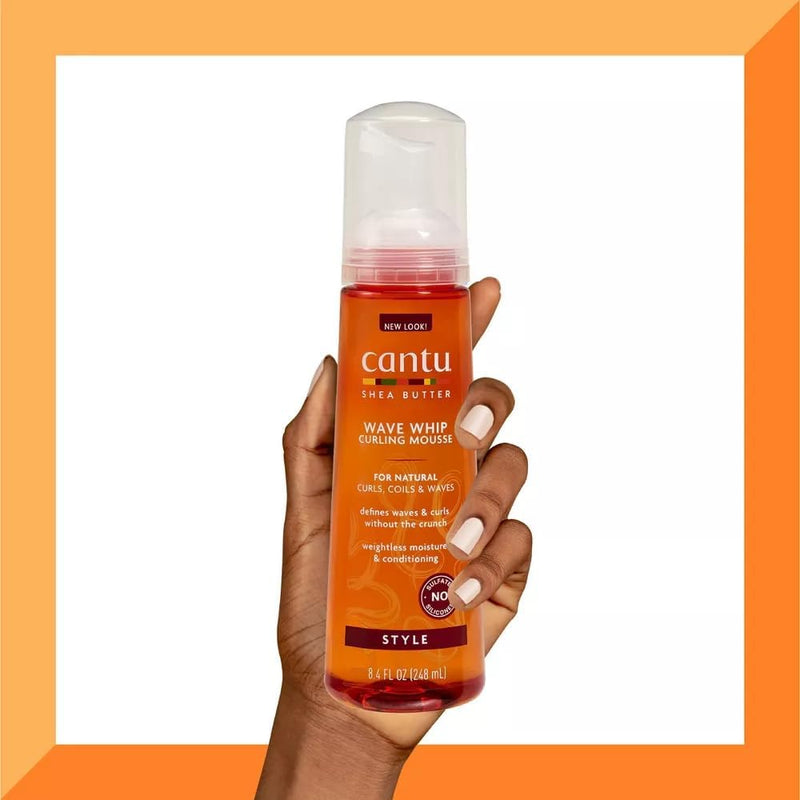 Cantu Shea Butter Wave Whip Curling Mousse 8.4oz - MeStore - Cantu