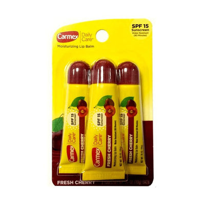 Carmex Daily Care Moisturizing Lip Balm With Spf 15, Cherry 3 Tubes - MeStore - Carmex