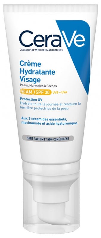 Cerave Creme Hydratante Visage Spf30 52ml - MeStore - Cerave