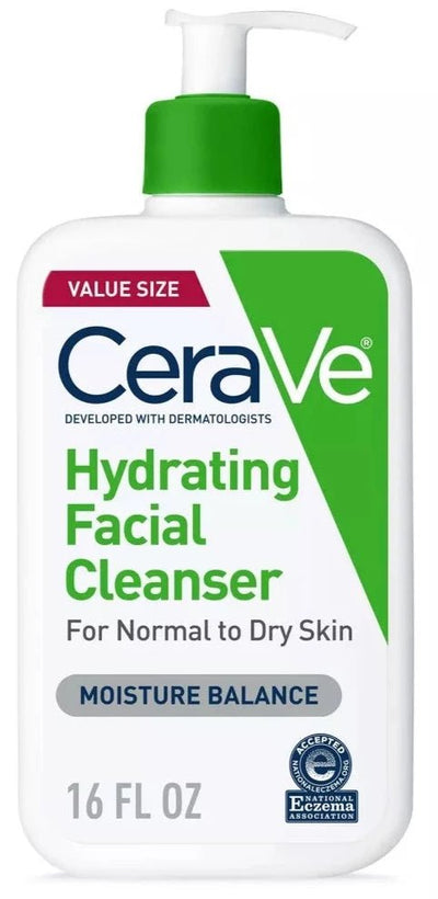 Cerave Face Wash, Hydrating Facial Cleanser for Normal to Dry Skin 16oz - MeStore - Cerave