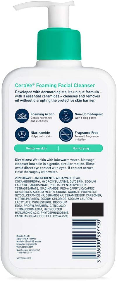 Cerave Foaming Cleanser 12oz - MeStore - Cerave