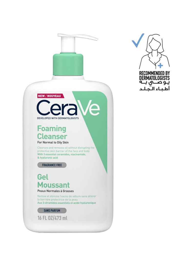 Cerave Foaming Cleanser 473ml Normal to Oily Skin - MeStore - Cerave