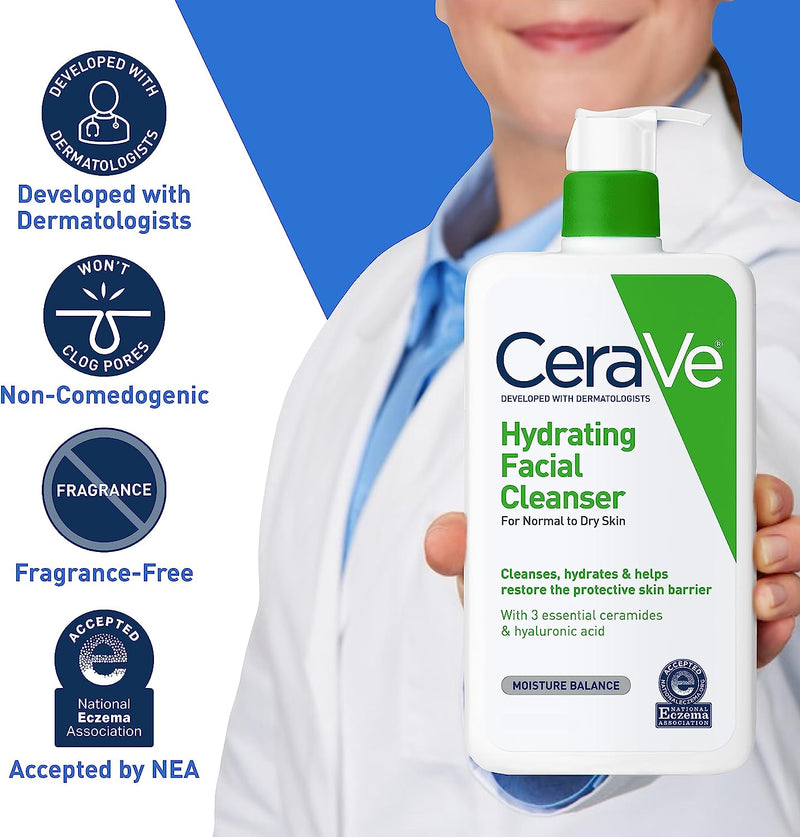 Cerave Hydrating Cream 236ml Cleanser Normal Skin - MeStore - Cerave