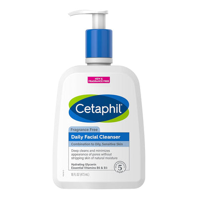 Cetaphil Daily Facial Cleanser Fragrance Free - 16 oz - MeStore - Cetaphil