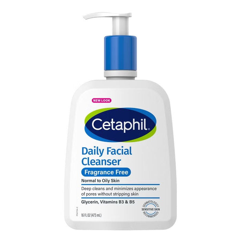 Cetaphil Daily Facial Cleanser Fragrance Free - 16 oz - MeStore - Cetaphil