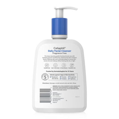 Cetaphil Daily Facial Cleanser Fragrance Free - 16 oz - MeStore - Cetaphil