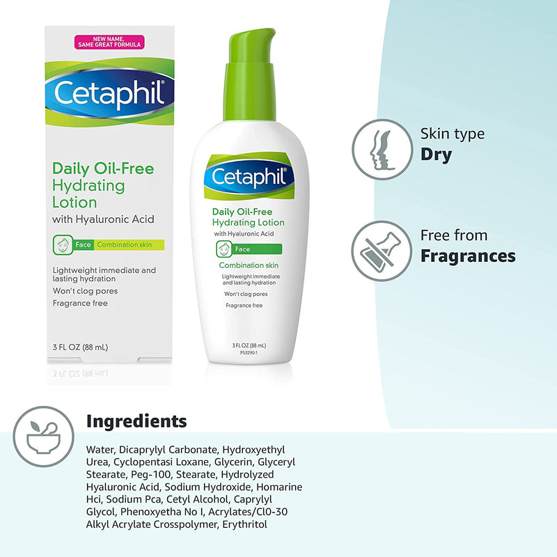 Cetaphil Daily Oil - Free Hydrating Lotion 3 oz - MeStore - Cetaphil