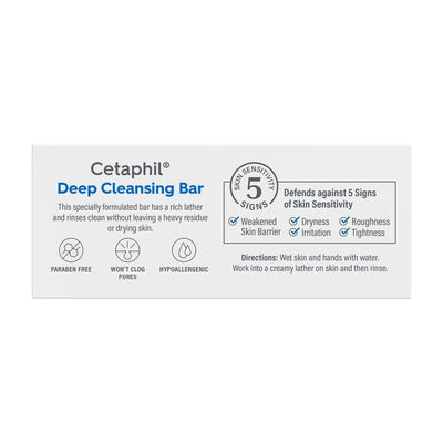 Cetaphil Deep Cleansing Bar 4.5oz - MeStore - Cetaphil