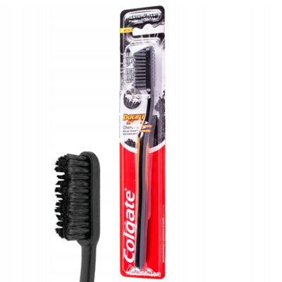 Colgate Double Action Toothbrush Charcoal Medium - MeStore - Colgate