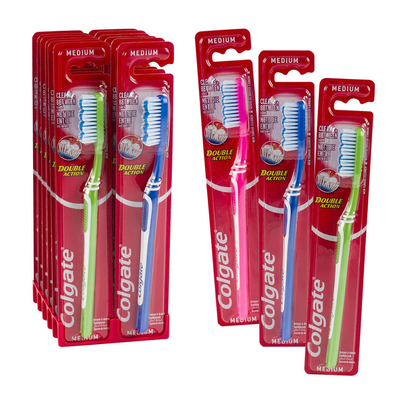 Colgate Double Action Toothbrush Medium - MeStore - Colgate