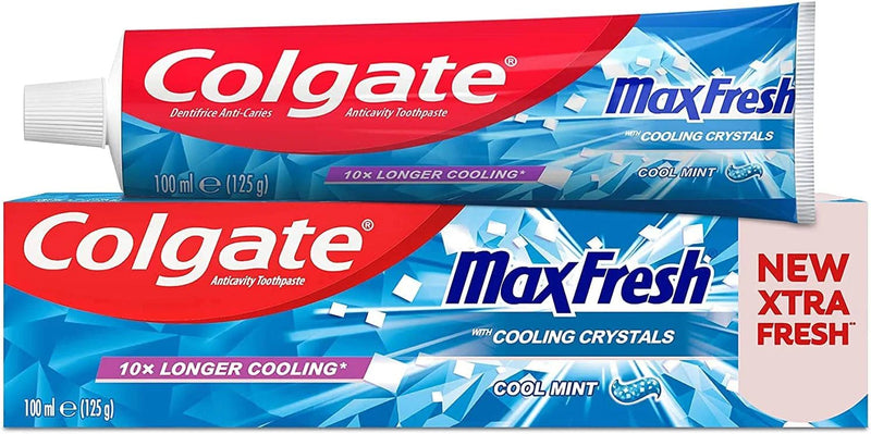 Colgate Max Fresh Coolmint 100Ml Import Blue - MeStore - Colgate