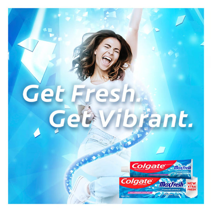 Colgate Max Fresh Coolmint 100Ml Import Blue - MeStore - Colgate