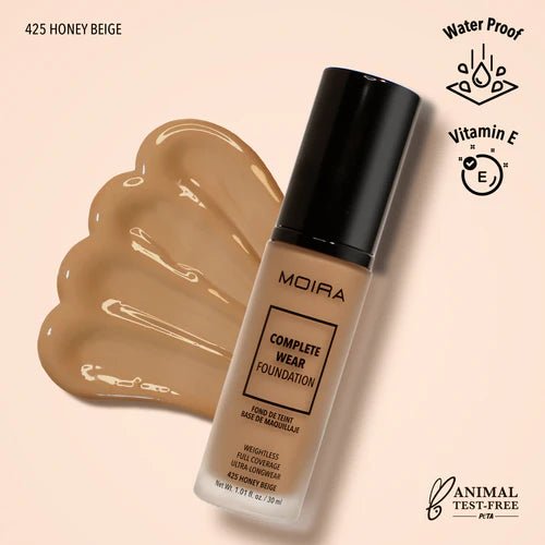 Complete Wear Foundation (425, Honey Beige) - MeStore - Moira Beauty