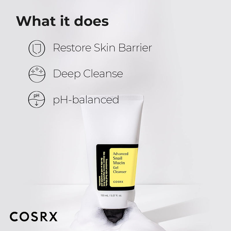 COSRX Advanced Snail Mucin Gel Cleanser 50 mL 해외용 - 50ml - MeStore - COSRX