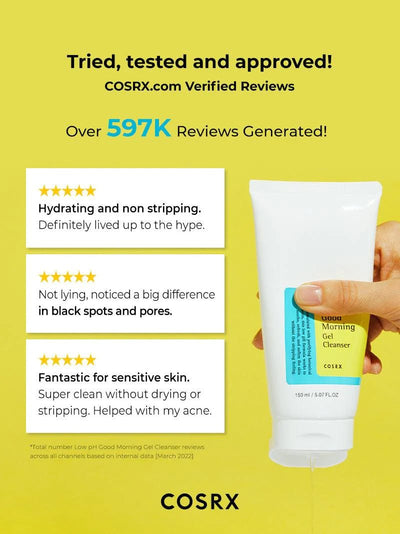 COSRX Low pH Good Morning Gel Cleanser - MeStore - COSRX