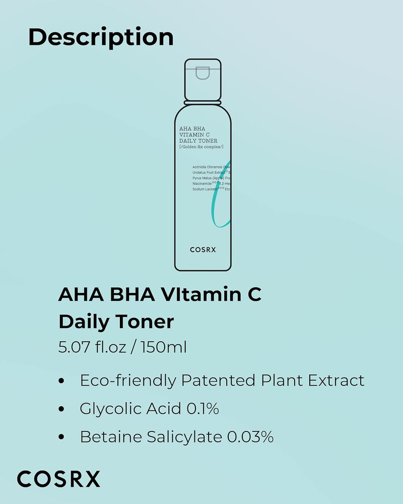 COSRX Refresh AHA BHA Vitamin C Daily Toner(150ml) - 150ml - MeStore - COSRX