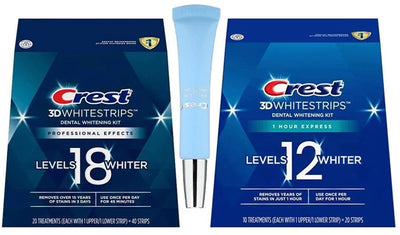 CREST 3D White Whitestrips + Whitening Emulsions Set - MeStore - Crest