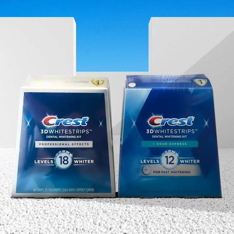 Crest 3D Whitestrips Professional Effects + Bonus 1 Hour Express Whitestrips - MeStore - Crest