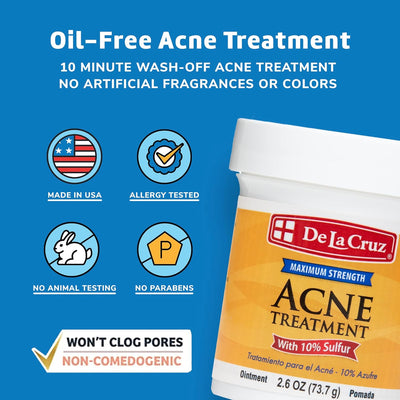 DE LA CRUZ 10% Acne Treatment 2.6 oz - MeStore - DE LA CRUZ