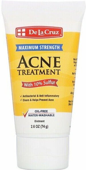 DE LA CRUZ 10%SULFUR OINTMENT 2.6oz TUBE - MeStore - DE LA CRUZ