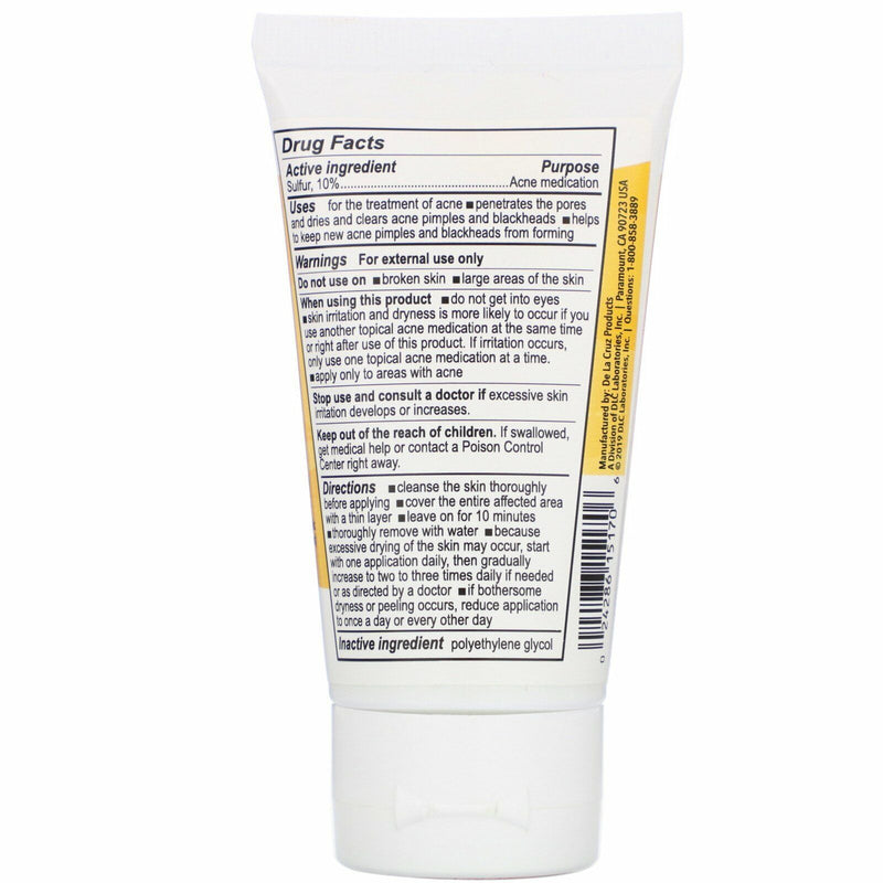 DE LA CRUZ 10%SULFUR OINTMENT 2.6oz TUBE - MeStore - DE LA CRUZ