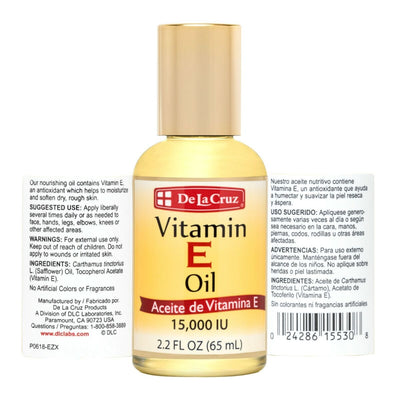 DE LA CRUZ 15,000 IU VITAMIN E OIL 2.2 fl. oz. - MeStore - DE LA CRUZ