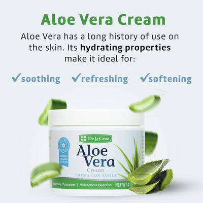 DE LA CRUZ ALOE VERA CREAM 4 oz. - MeStore - DE LA CRUZ