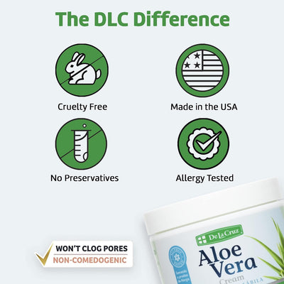 DE LA CRUZ ALOE VERA CREAM 4 oz. - MeStore - DE LA CRUZ