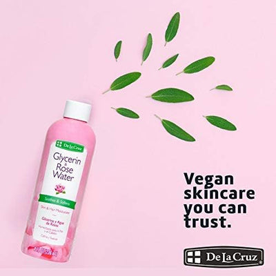 DE LA CRUZ GLYCERIN & ROSE WATER 8 fl. oz. - MeStore - DE LA CRUZ