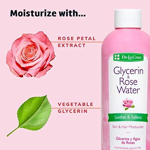 DE LA CRUZ GLYCERIN & ROSE WATER 8 fl. oz. - MeStore - DE LA CRUZ