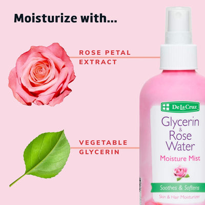 DE LA CRUZ GLYCERIN & ROSE WATER SPRAY 8 fl. oz. - MeStore - DE LA CRUZ