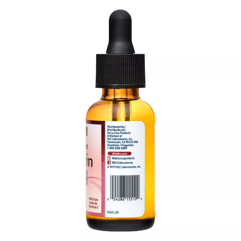 De La Cruz Pure Vitamin E Oil 28,000 IU with Dropper 1 Oz - MeStore - DE LA CRUZ