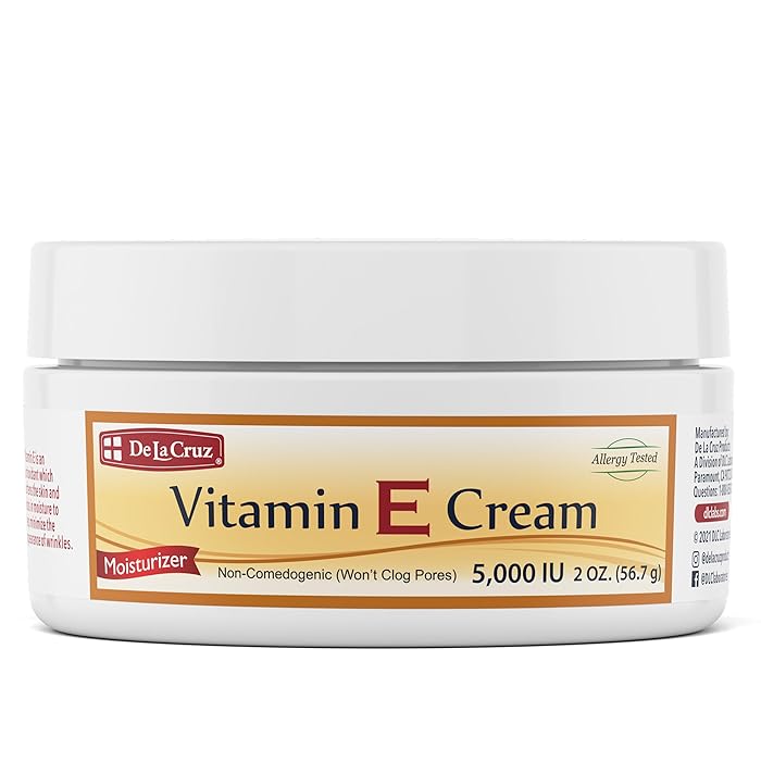 De La Cruz Vitamin E Moisturizer Cream 5,000 IU 2oz Jar - MeStore - DE LA CRUZ