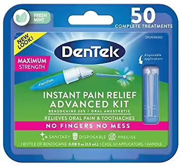 DenTek Adult Instant Tooth Pain Relief Kit With 50 Applicators (Pack of 2) - MeStore - Dentek