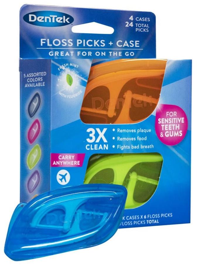 DenTek Comfort Clean Floss Picks + Case for On - the - Go - MeStore - Dentek