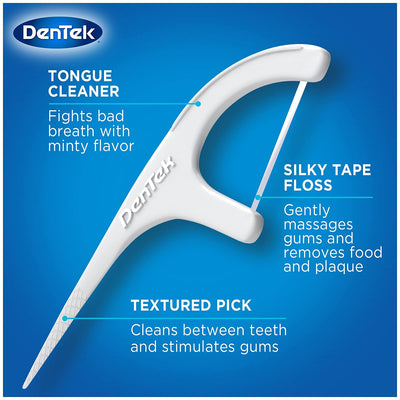 DenTek Comfort Clean Floss Picks + Case for On - the - Go - MeStore - Dentek