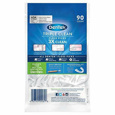 Dentek Trpl Cln 90ct Fls Pick 72 - MeStore - Dentek