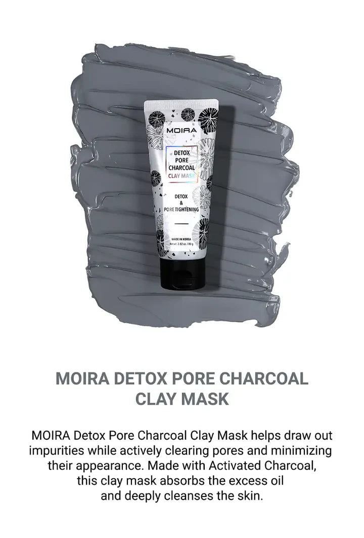 Detox Pore Charcoal Clay Mask - MeStore - Moira Beauty