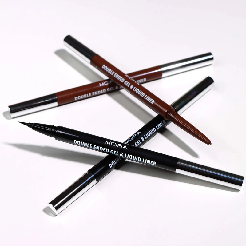 Double Ended Gel & Liquid Liner (001, Black) - MeStore - Moira Beauty