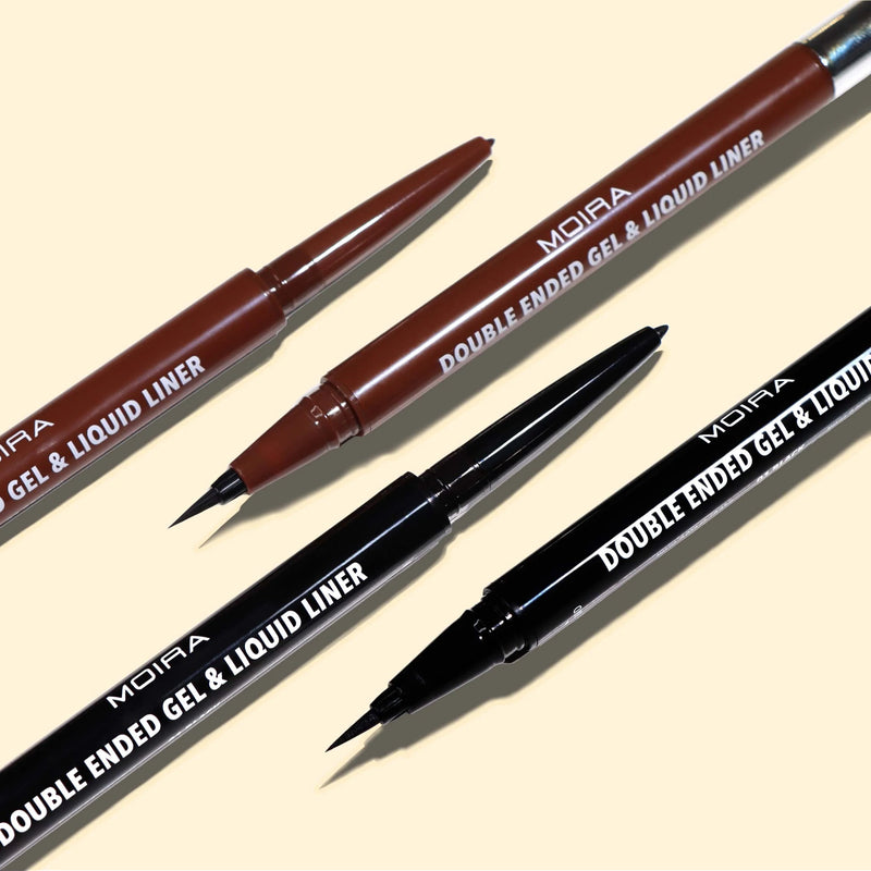 Double Ended Gel & Liquid Liner (001, Black) - MeStore - Moira Beauty