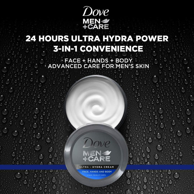 Dove 250Ml Mens Hydra Cream Jar - MeStore - Dove