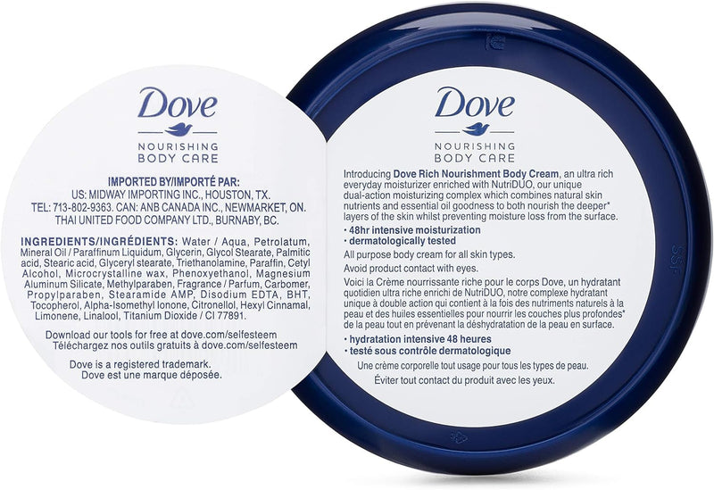 Dove 75Ml Rich Nourishment Cream Jar Blue - MeStore - Dove