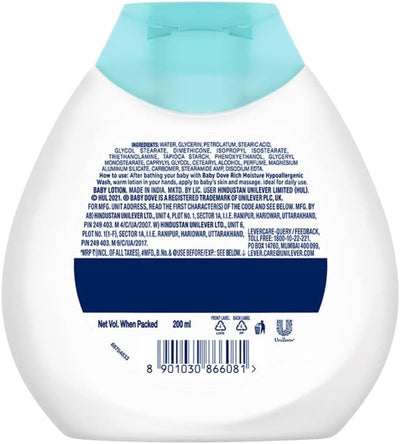 Dove Baby Lotion Rich Moisture 200Ml - MeStore - Dove