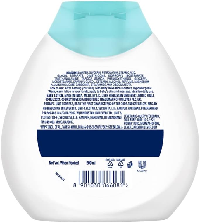 Dove Baby Lotion Rich Moisture 200Ml - MeStore - Dove