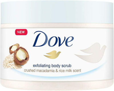 Dove Body Scrub Jar 225Ml Macadamia - MeStore - Dove