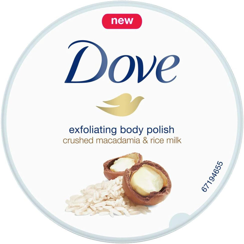 Dove Body Scrub Jar 225Ml Macadamia - MeStore - Dove