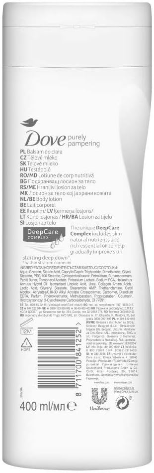 Dove Lotion 400 ML Purely Pampering With Shea Butter - MeStore - Dove