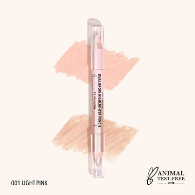 Dual Brow Highlighter Pencil (001, Light Pink) - MeStore - Moira Beauty