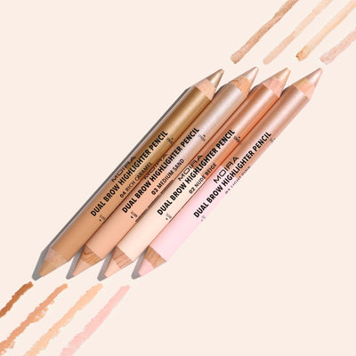 Dual Brow Highlighter Pencil (002, Nude Beige) - MeStore - Moira Beauty